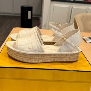 Fendi Espadrilles Nappa in Snow